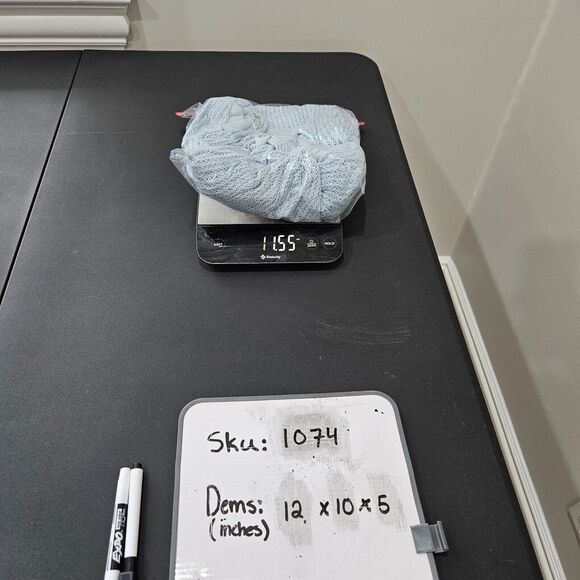 Chicos Travelers Collection Womens Sparkly Open Knit Cardigan Size 2 Lagenlook - Picture 11 of 11